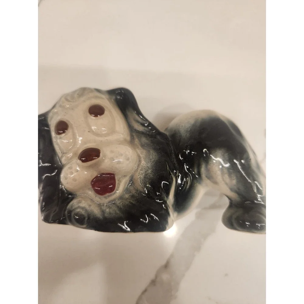 Vintage 1950s Shawnee Blue-Green Puppy Dog Cocker Spaniel Air Freshener Figurine